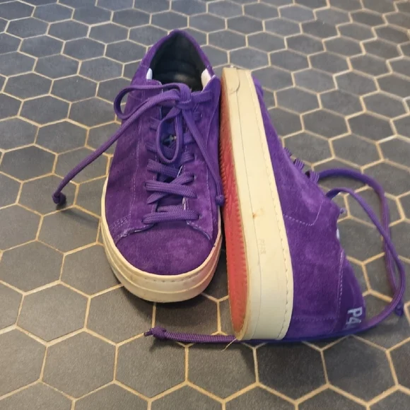 P448 Purple Suede Sneakers - Picture 4 of 4